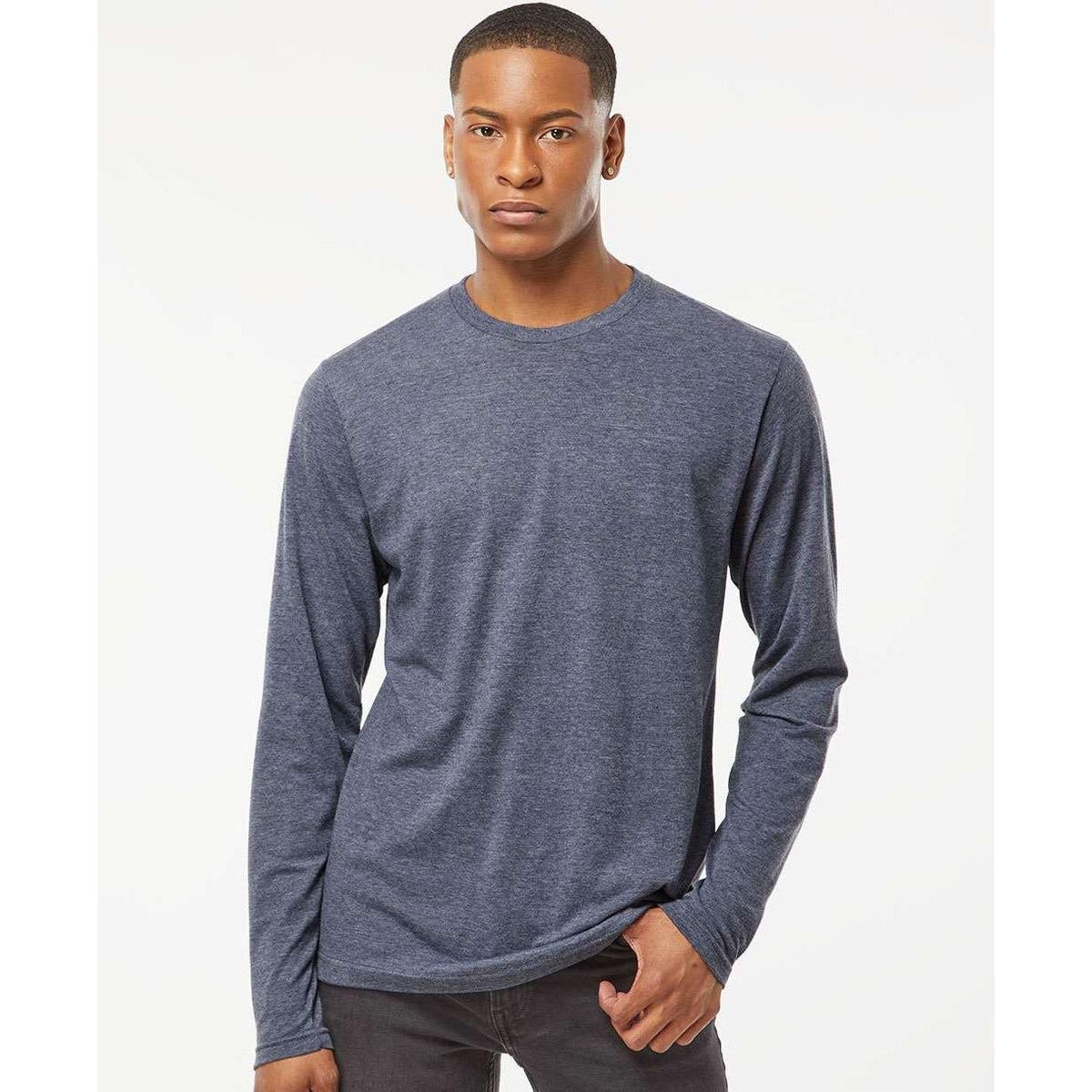 no-logo Tultex Unisex Poly-Rich Long Sleeve T-Shirt-T-Shirts - Long Sleeve-Tultex-Thread Logic