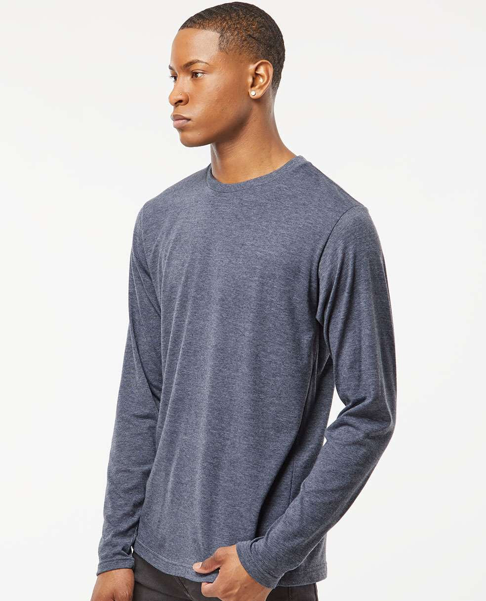 no-logo Tultex Unisex Poly-Rich Long Sleeve T-Shirt-T-Shirts - Long Sleeve-Tultex-Thread Logic