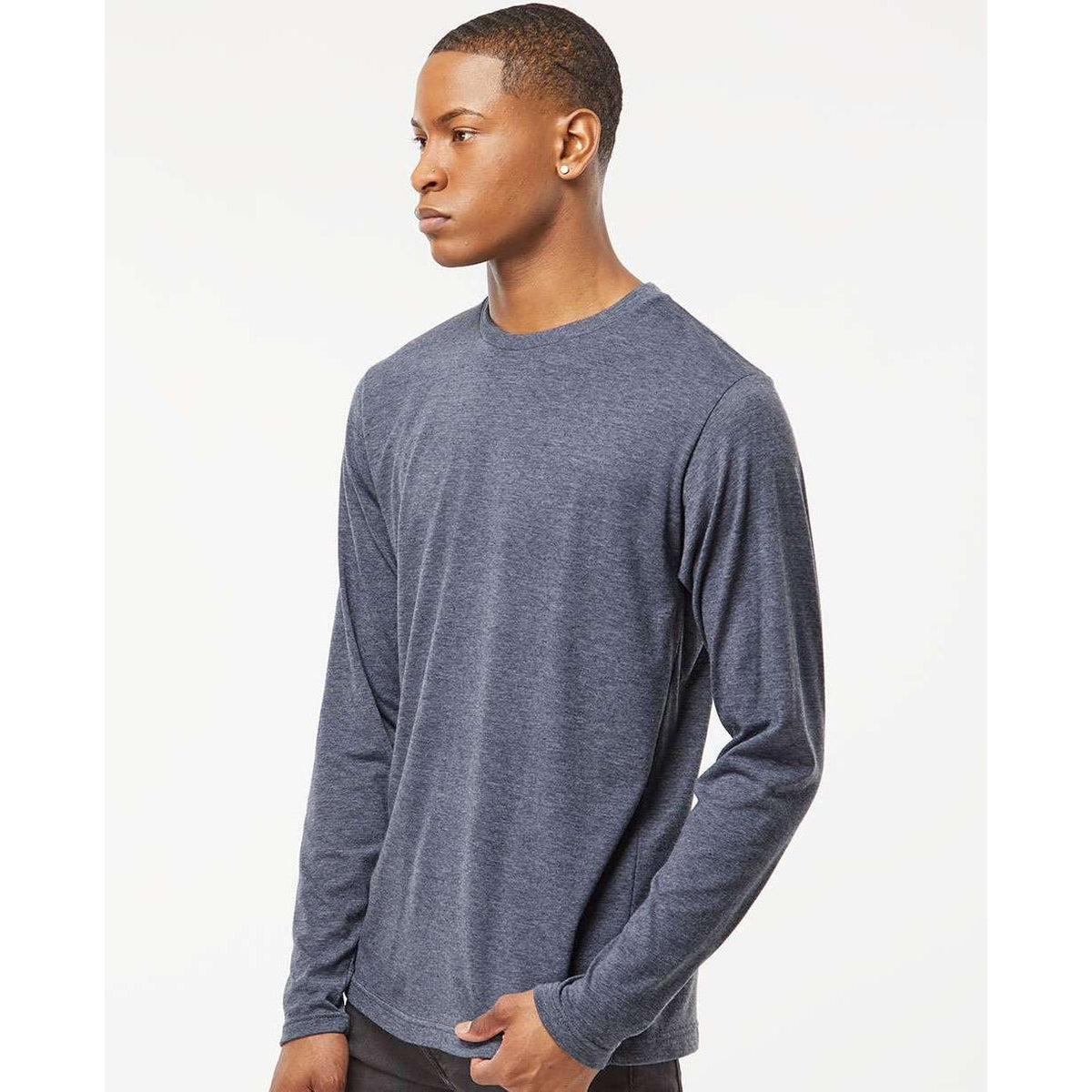 no-logo Tultex Unisex Poly-Rich Long Sleeve T-Shirt-T-Shirts - Long Sleeve-Tultex-Thread Logic