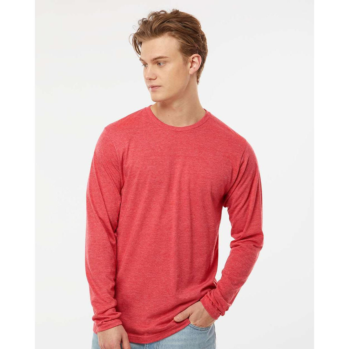 no-logo Tultex Unisex Poly-Rich Long Sleeve T-Shirt-T-Shirts - Long Sleeve-Tultex-Thread Logic