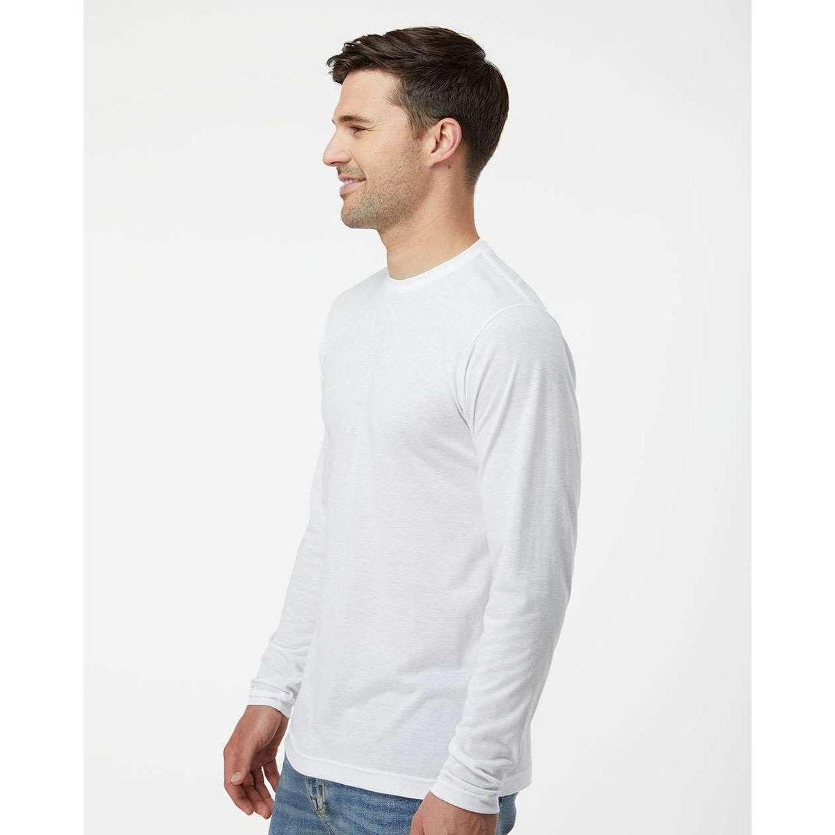 no-logo Tultex Unisex Poly-Rich Long Sleeve T-Shirt-T-Shirts - Long Sleeve-Tultex-Thread Logic