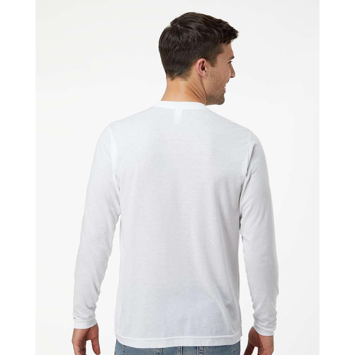 no-logo Tultex Unisex Poly-Rich Long Sleeve T-Shirt-T-Shirts - Long Sleeve-Tultex-Thread Logic