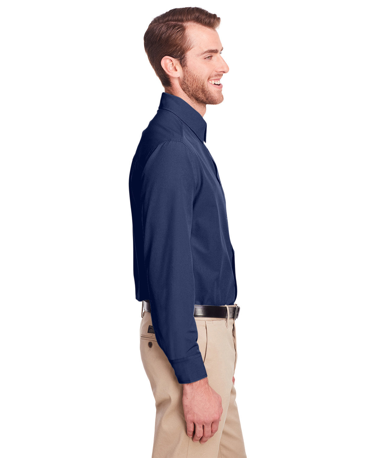 no-logo UltraClub Bradley Performance Woven Shirt-Men's Dress Shirts-UltraClub-Thread Logic