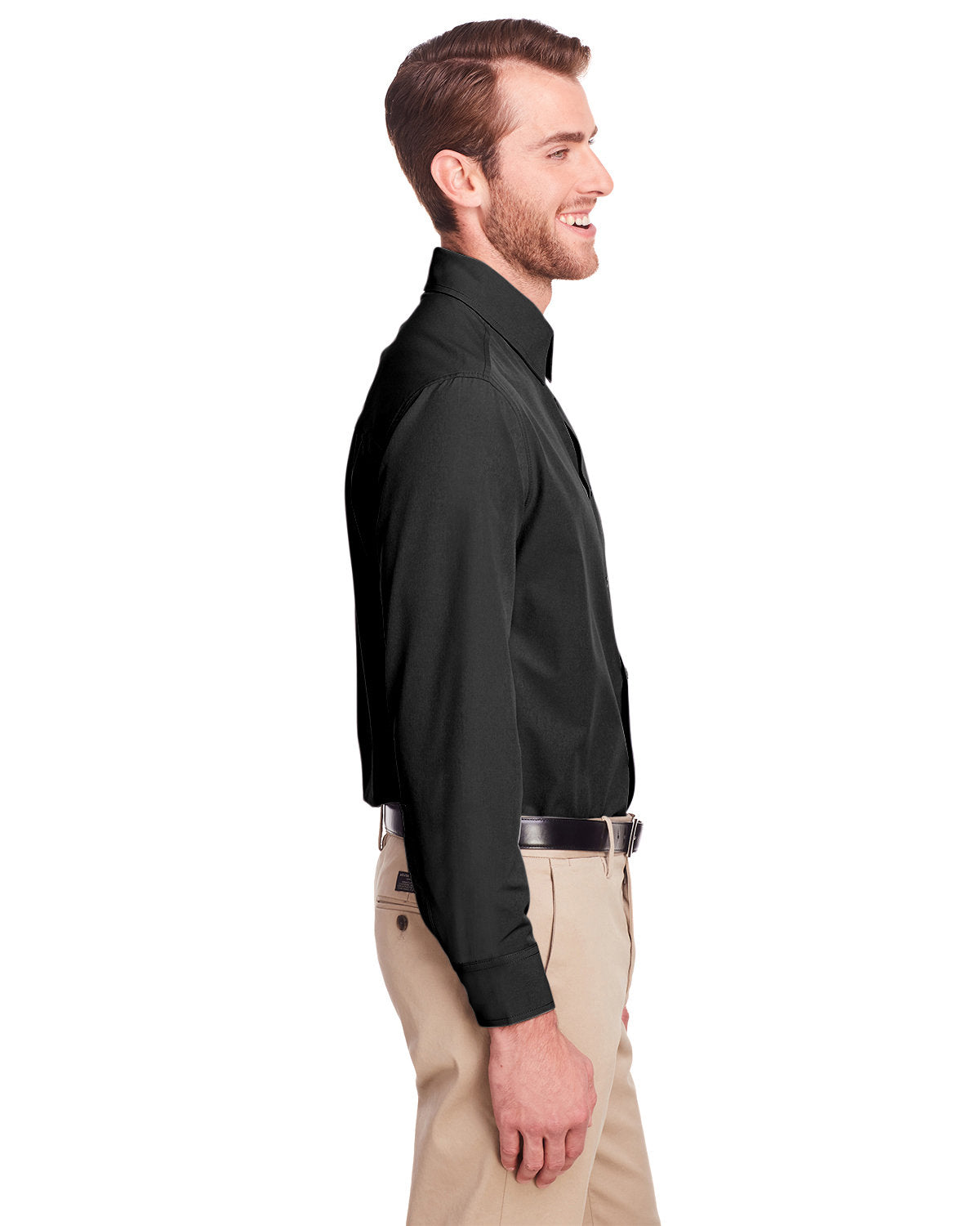 no-logo UltraClub Bradley Performance Woven Shirt-Men's Dress Shirts-UltraClub-Thread Logic