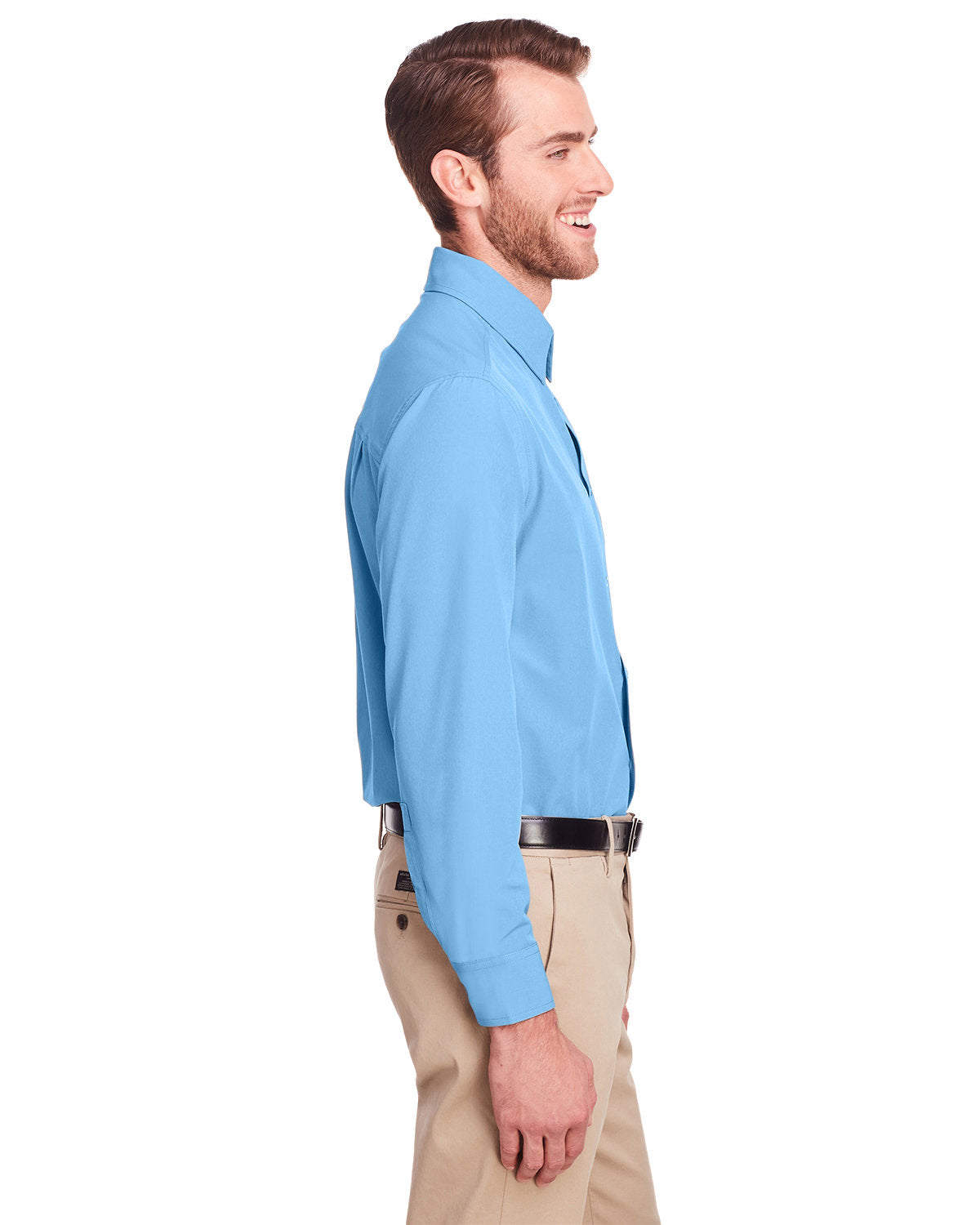 no-logo UltraClub Bradley Performance Woven Shirt-Men's Dress Shirts-UltraClub-Thread Logic