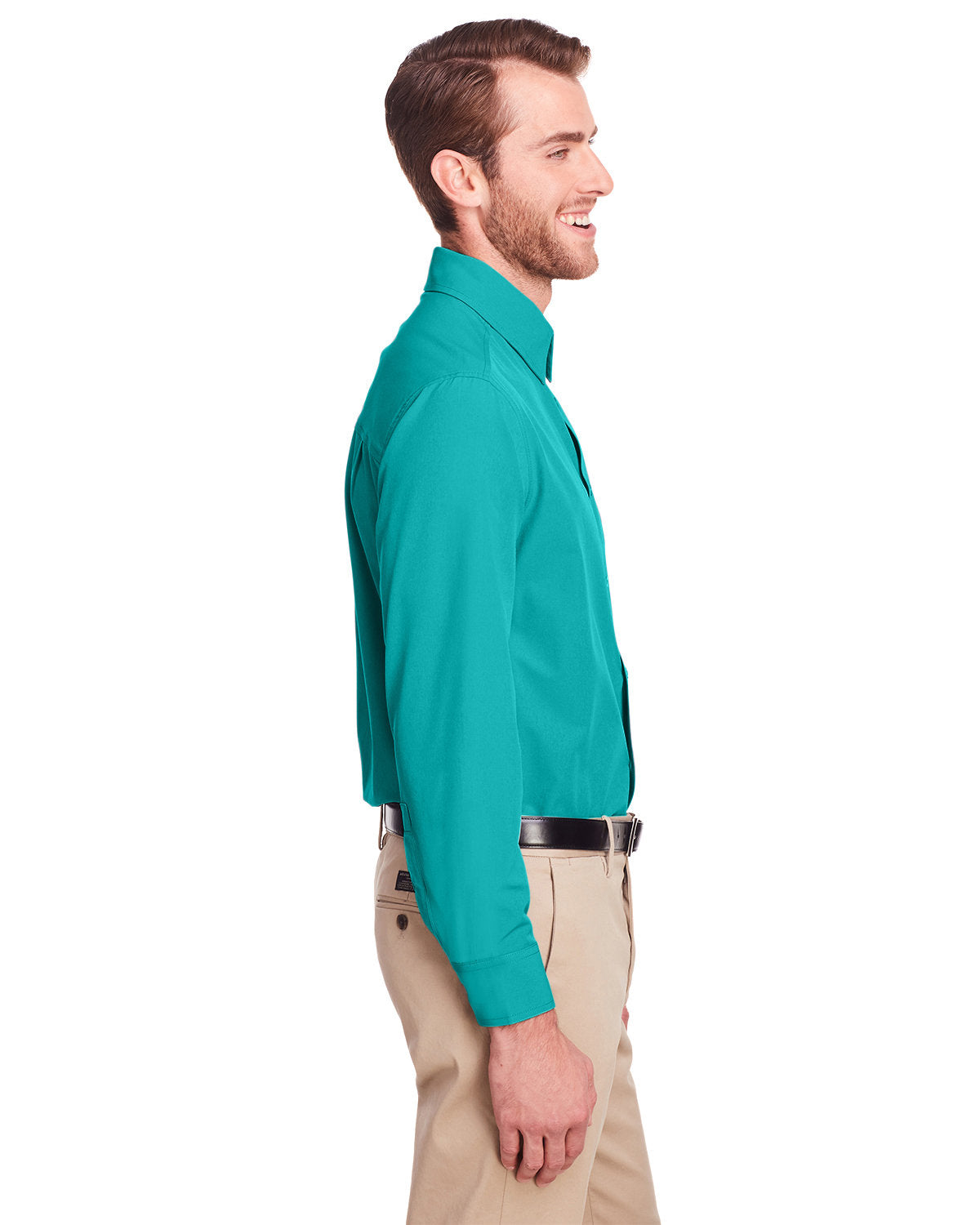 no-logo UltraClub Bradley Performance Woven Shirt-Men's Dress Shirts-UltraClub-Thread Logic