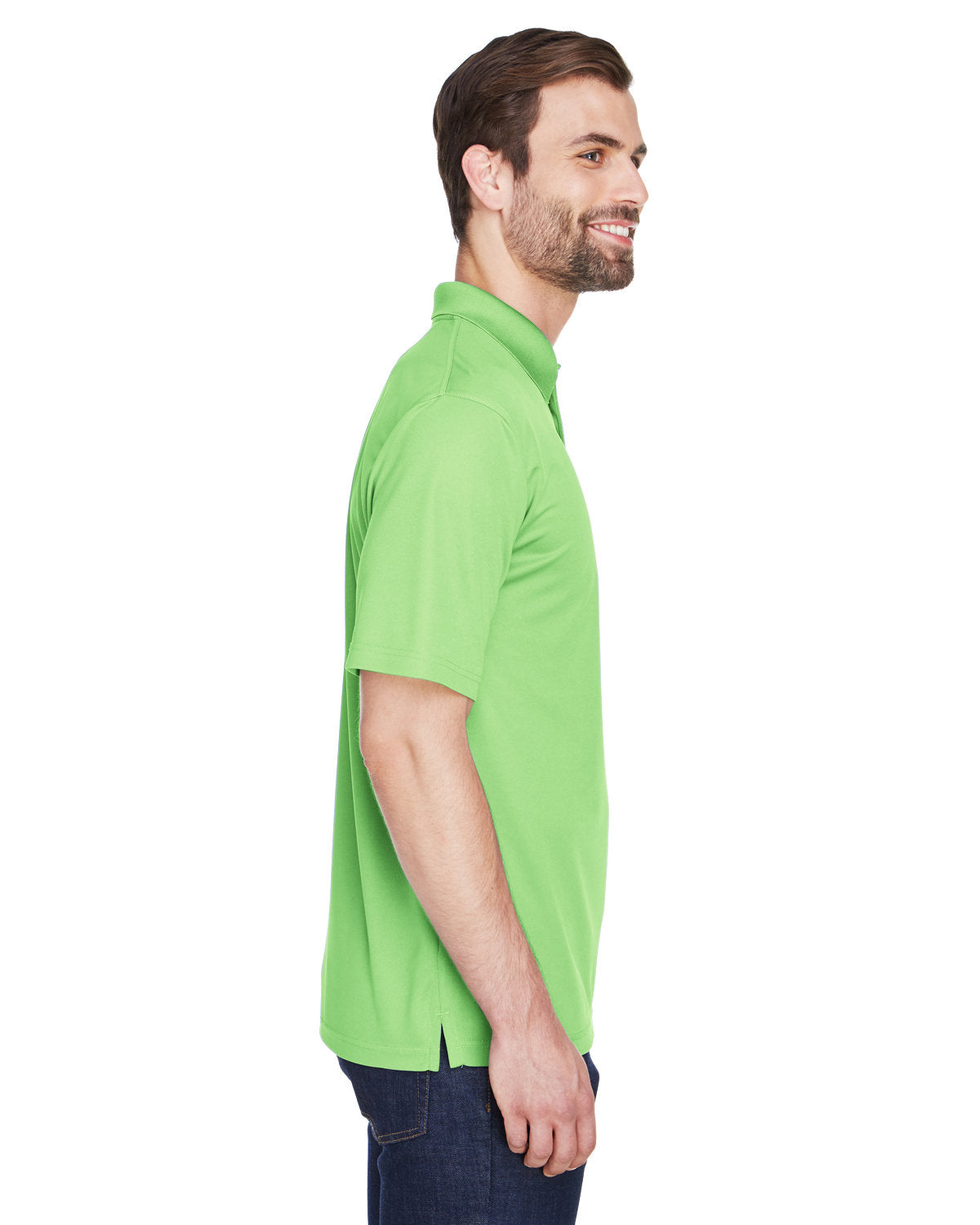 no-logo UltraClub Cool & Dry Mesh Pique Polo-Men's Polos-UltraClub-Thread Logic