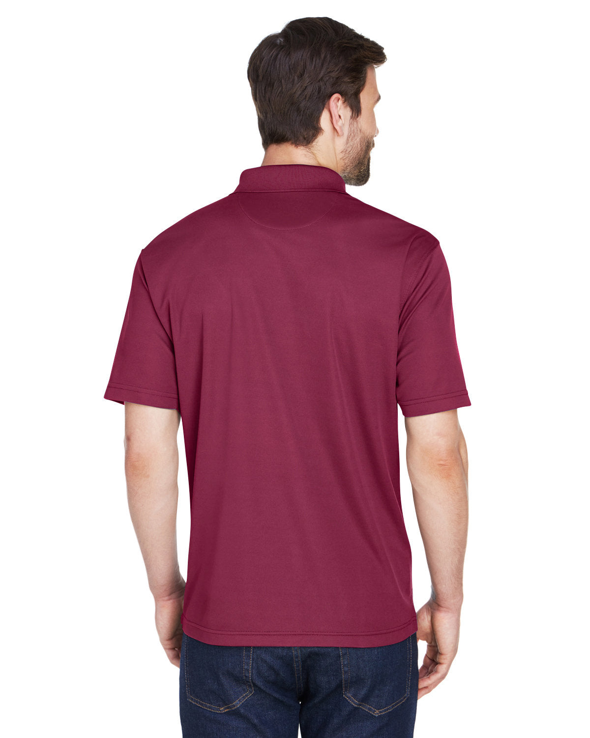 no-logo UltraClub Cool & Dry Mesh Pique Polo-Men's Polos-UltraClub-Thread Logic
