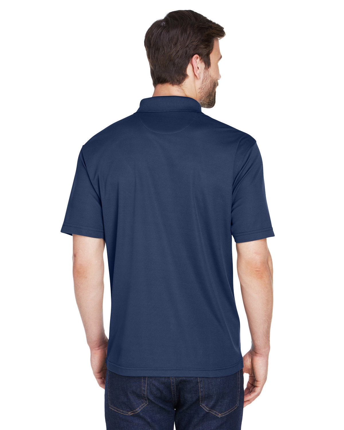 no-logo UltraClub Cool & Dry Mesh Pique Polo-Men's Polos-UltraClub-Thread Logic