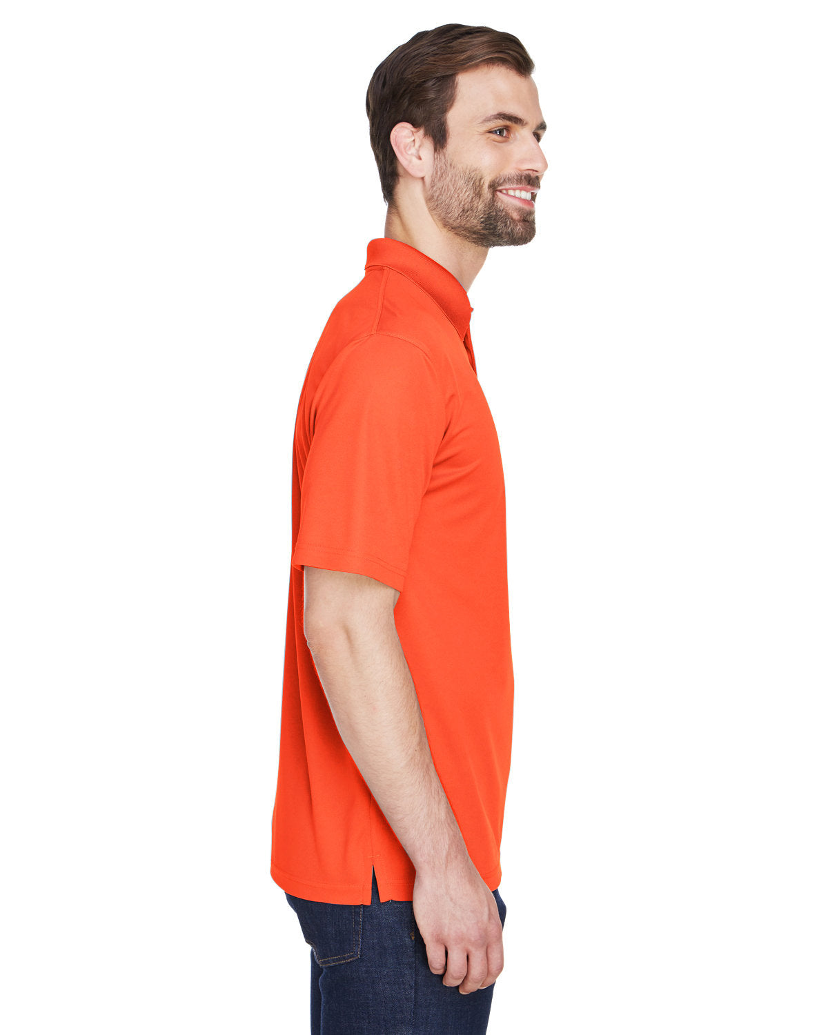 no-logo UltraClub Cool & Dry Mesh Pique Polo-Men's Polos-UltraClub-Thread Logic