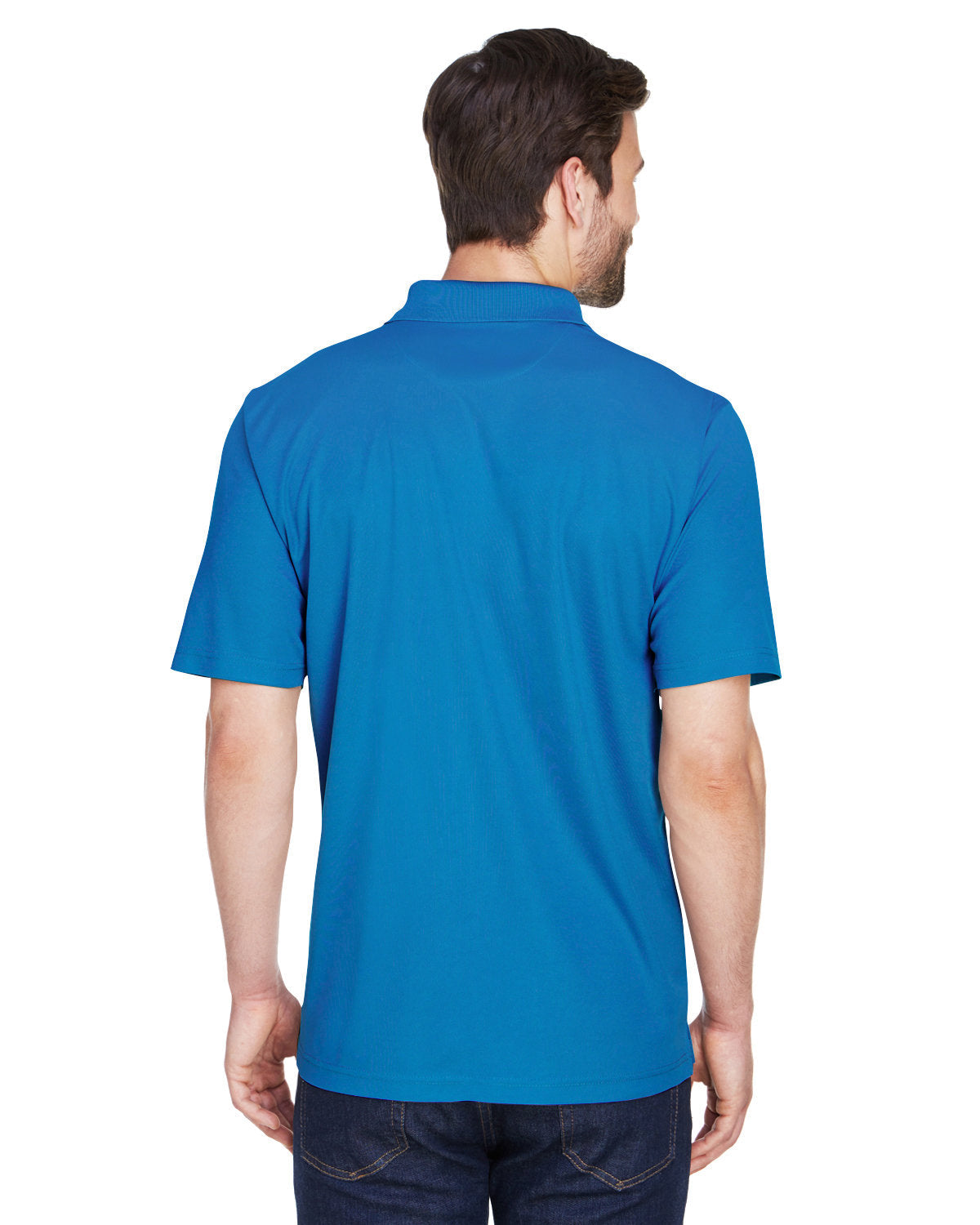 no-logo UltraClub Cool & Dry Mesh Pique Polo-Men's Polos-UltraClub-Thread Logic