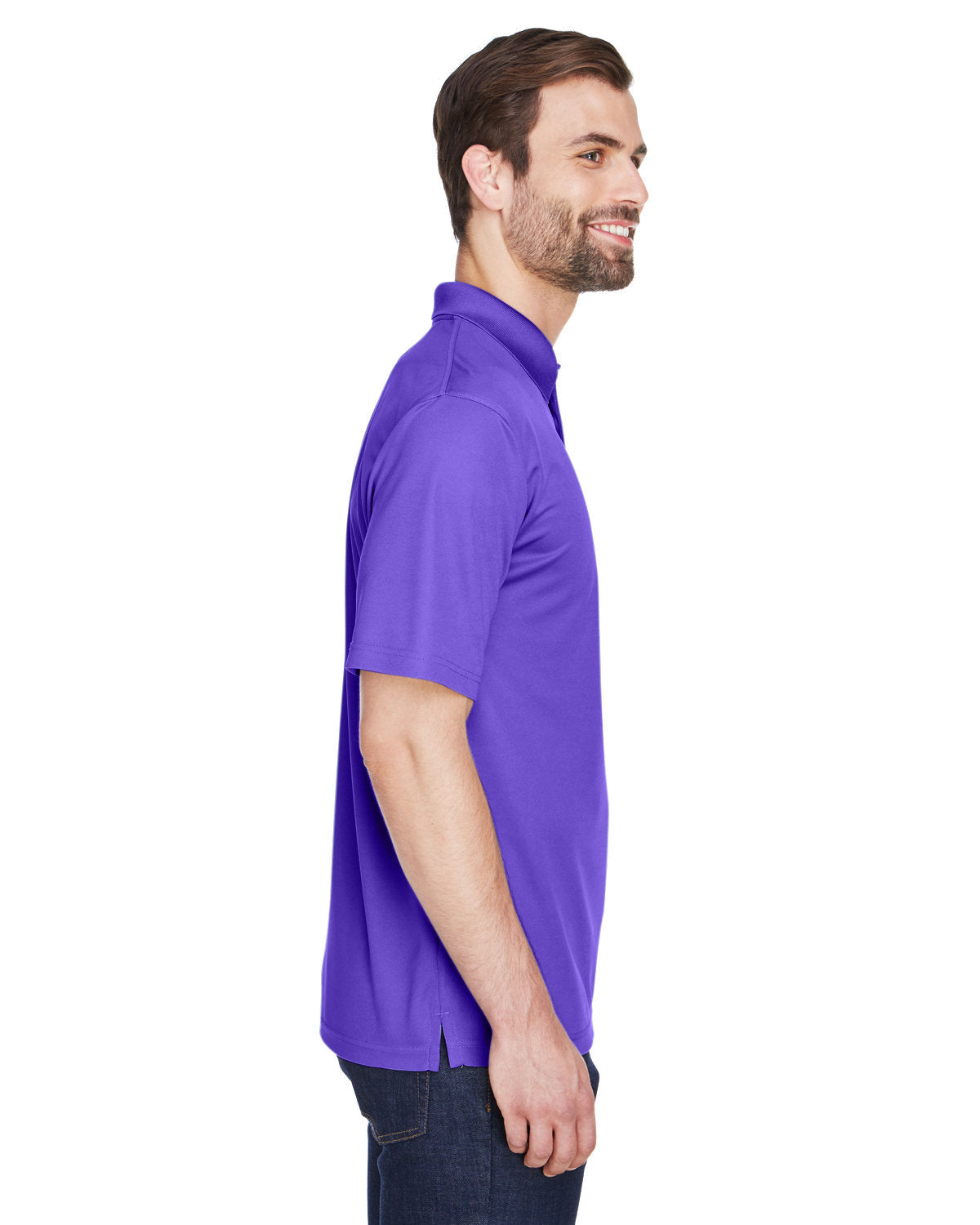 no-logo UltraClub Cool & Dry Mesh Pique Polo-Men's Polos-UltraClub-Thread Logic