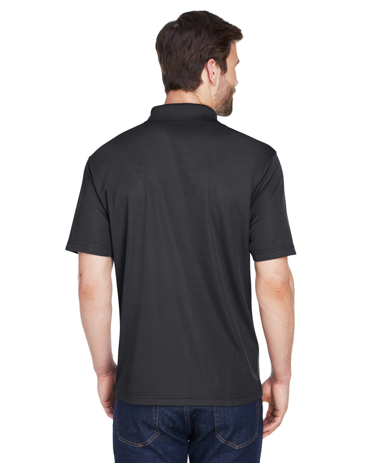 no-logo UltraClub Cool & Dry Mesh Pique Polo-Men's Polos-UltraClub-Thread Logic
