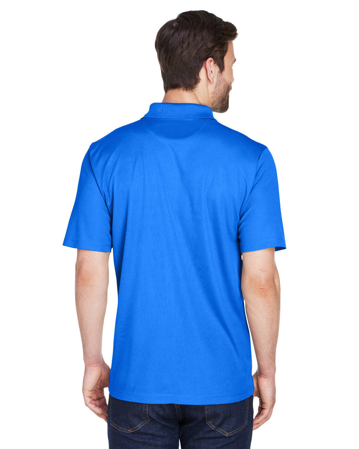 no-logo UltraClub Cool & Dry Mesh Pique Polo-Men's Polos-UltraClub-Thread Logic