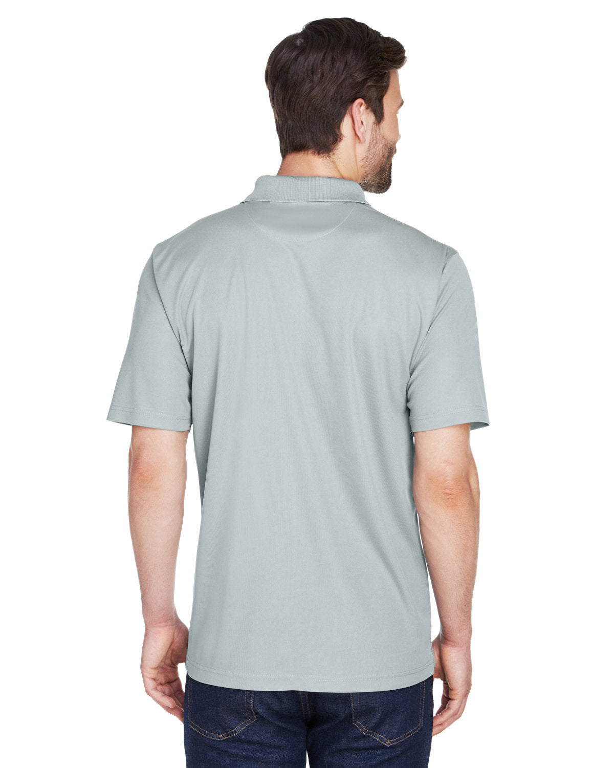 no-logo UltraClub Cool & Dry Mesh Pique Polo-Men's Polos-UltraClub-Thread Logic