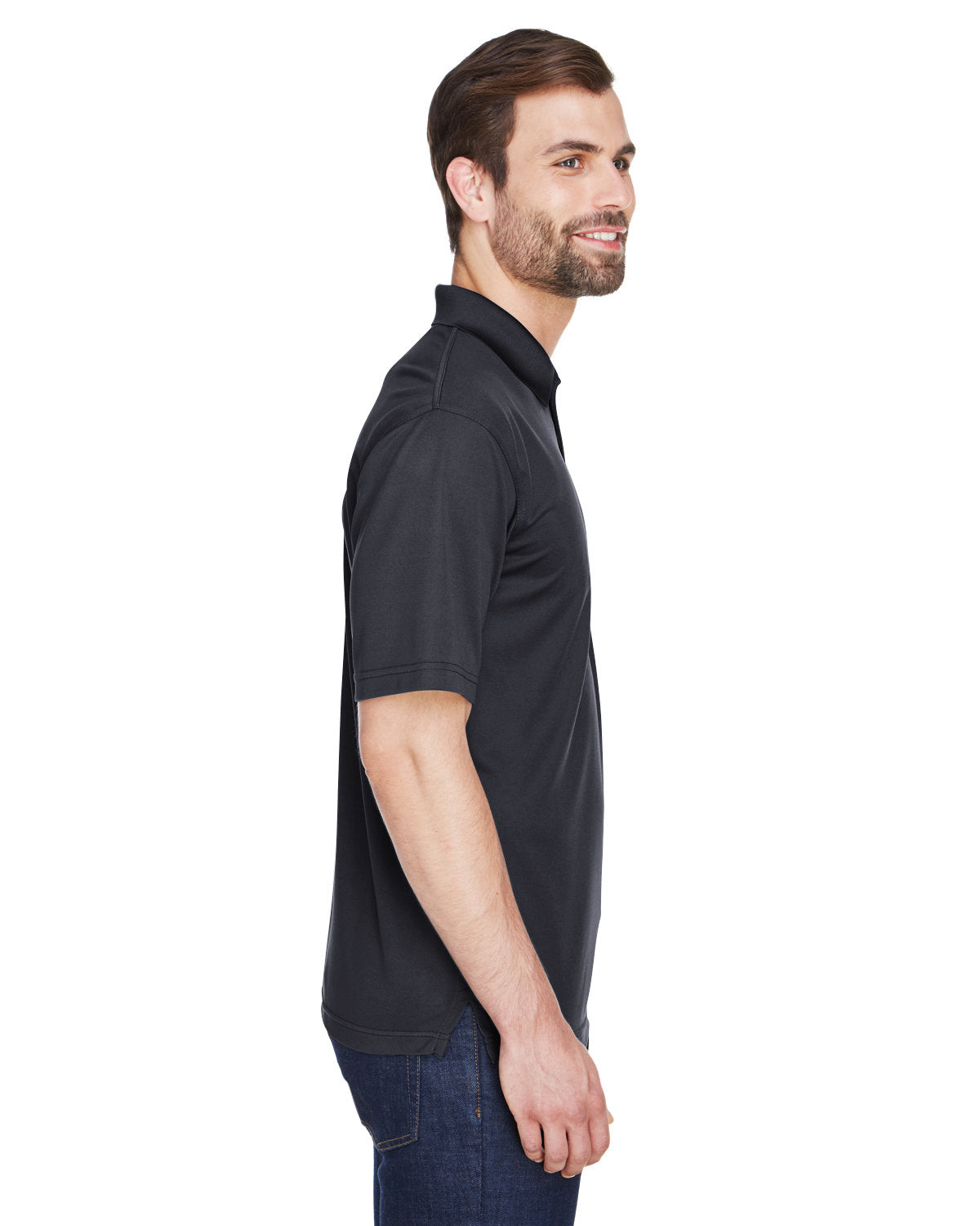 no-logo UltraClub Cool & Dry Mesh Pique Polo-Men's Polos-UltraClub-Thread Logic
