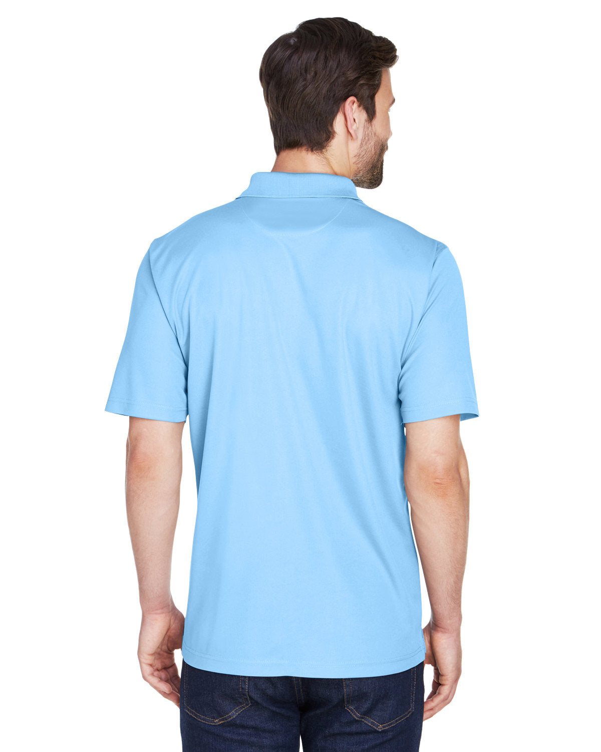 no-logo UltraClub Cool & Dry Mesh Pique Polo-Men's Polos-UltraClub-Thread Logic