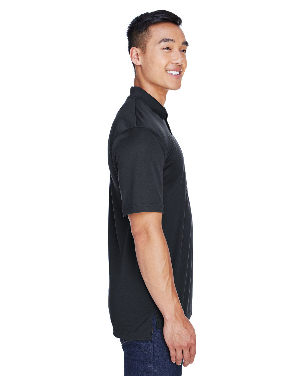 no-logo UltraClub Cool & Dry Sport Polo-Men's Polos-UltraClub-Thread Logic