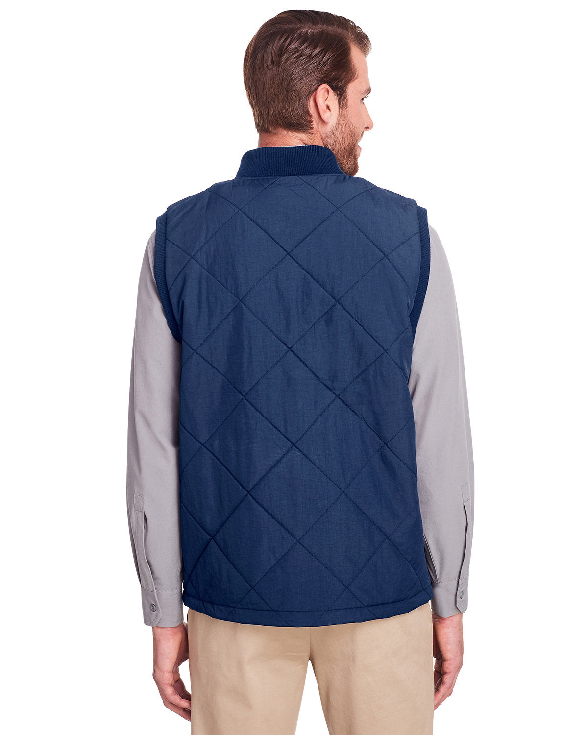 no-logo UltraClub Dawson Quilted Hacking Vest-Men's Layering-UltraClub-Thread Logic