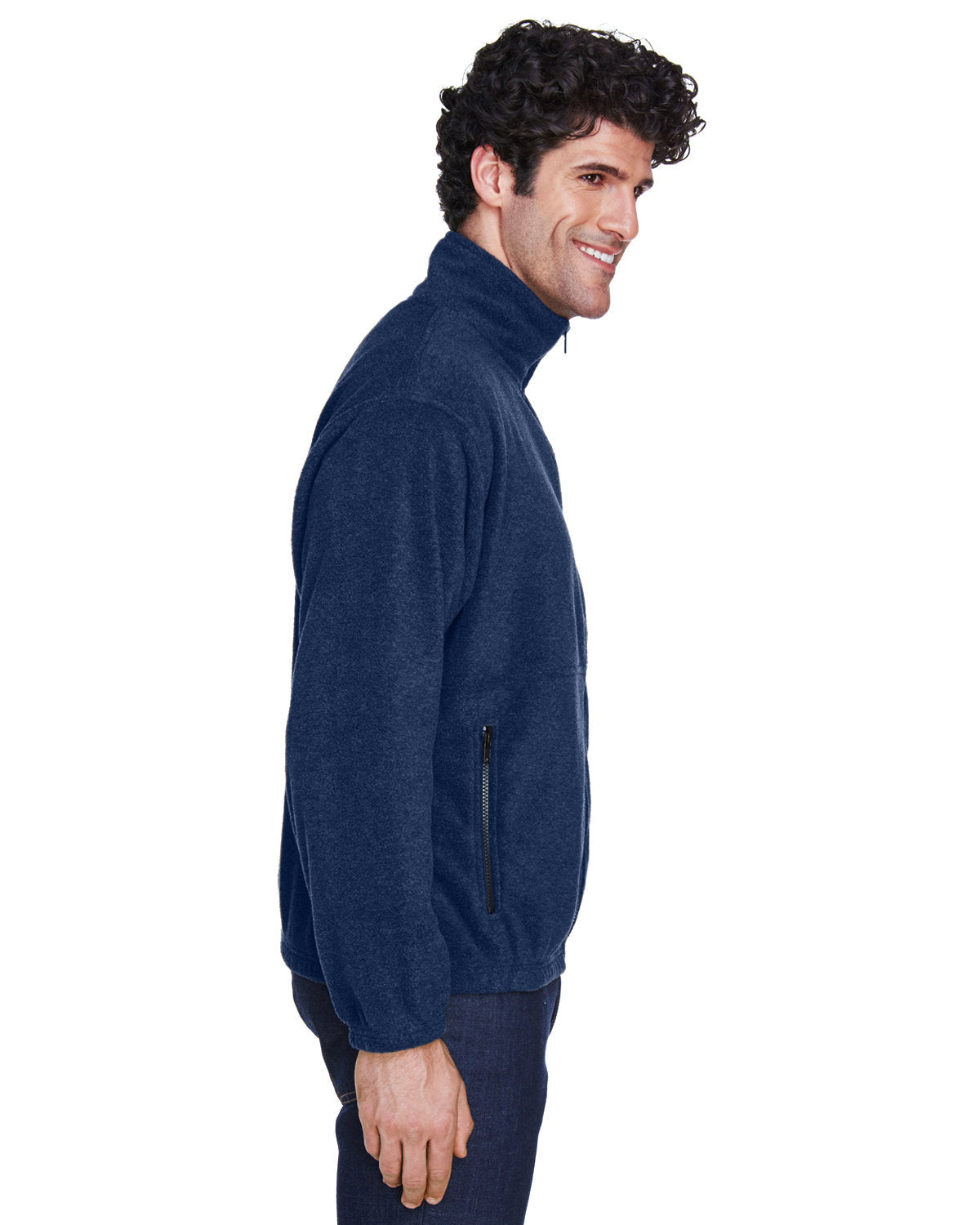 no-logo UltraClub Iceberg Fleece Full-Zip Jacket-Men's Jackets-UltraClub-Thread Logic