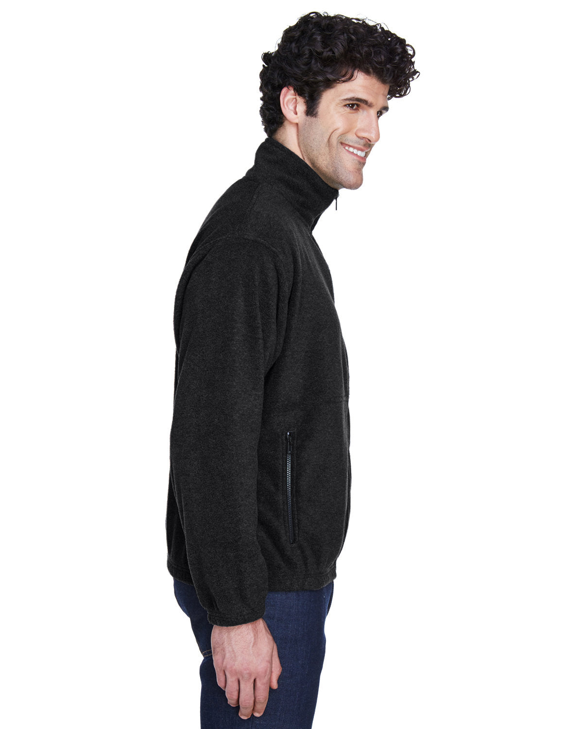 no-logo UltraClub Iceberg Fleece Full-Zip Jacket-Men's Jackets-UltraClub-Thread Logic
