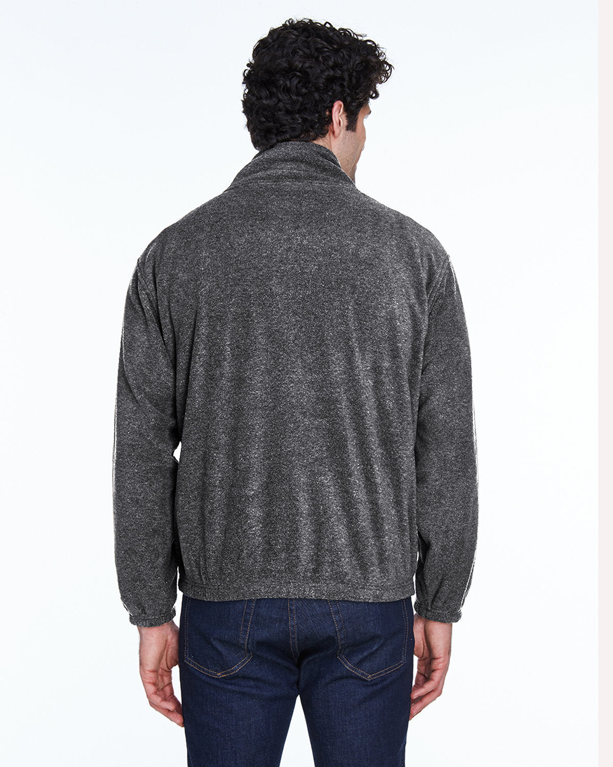 no-logo UltraClub Iceberg Fleece Full-Zip Jacket-Men's Jackets-UltraClub-Thread Logic