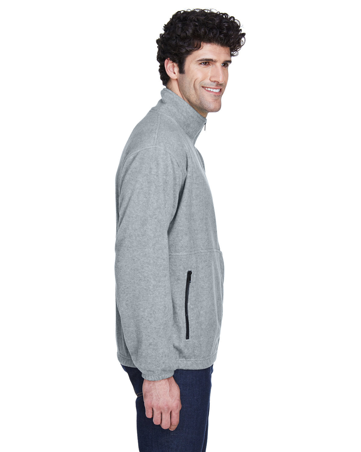 no-logo UltraClub Iceberg Fleece Full-Zip Jacket-Men's Jackets-UltraClub-Thread Logic
