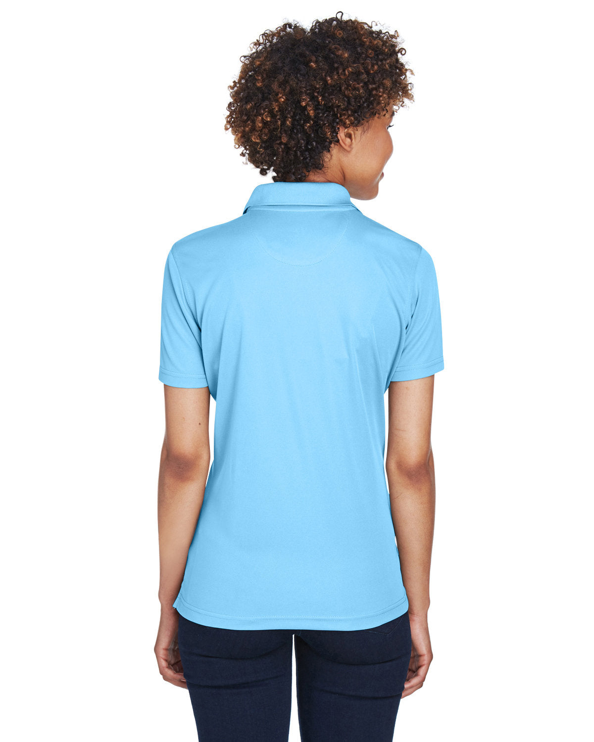 no-logo UltraClub Ladies Cool & Dry Mesh Pique Polo-Ladies Polos-UltraClub-Thread Logic