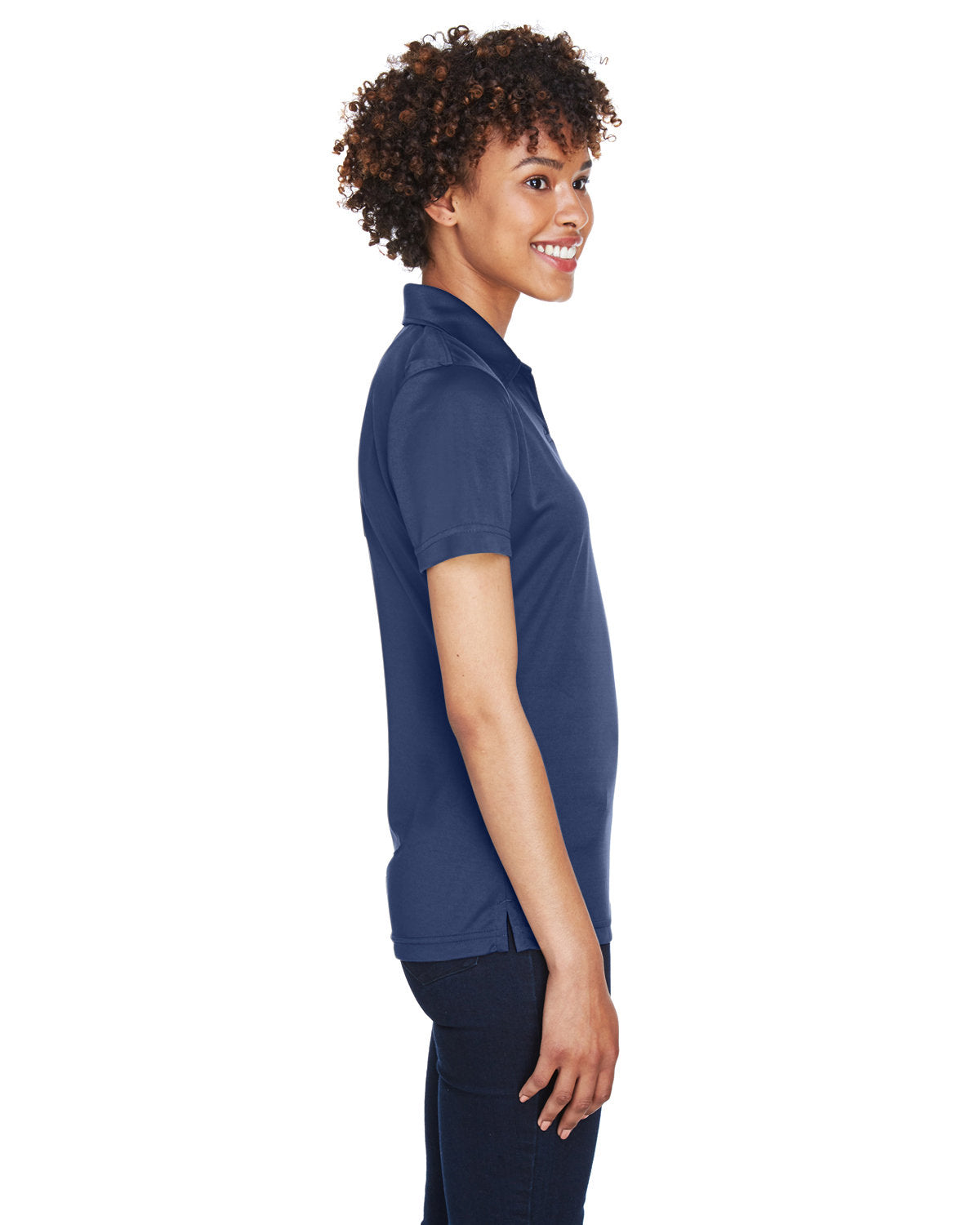 no-logo UltraClub Ladies Cool & Dry Sport Performance Interlock Polo-Ladies Polos-UltraClub-Thread Logic