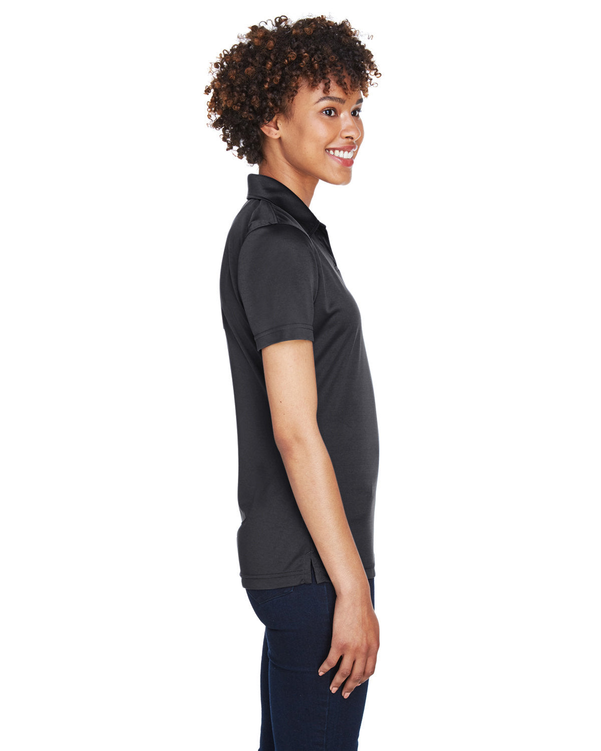 no-logo UltraClub Ladies Cool & Dry Sport Performance Interlock Polo-Ladies Polos-UltraClub-Thread Logic