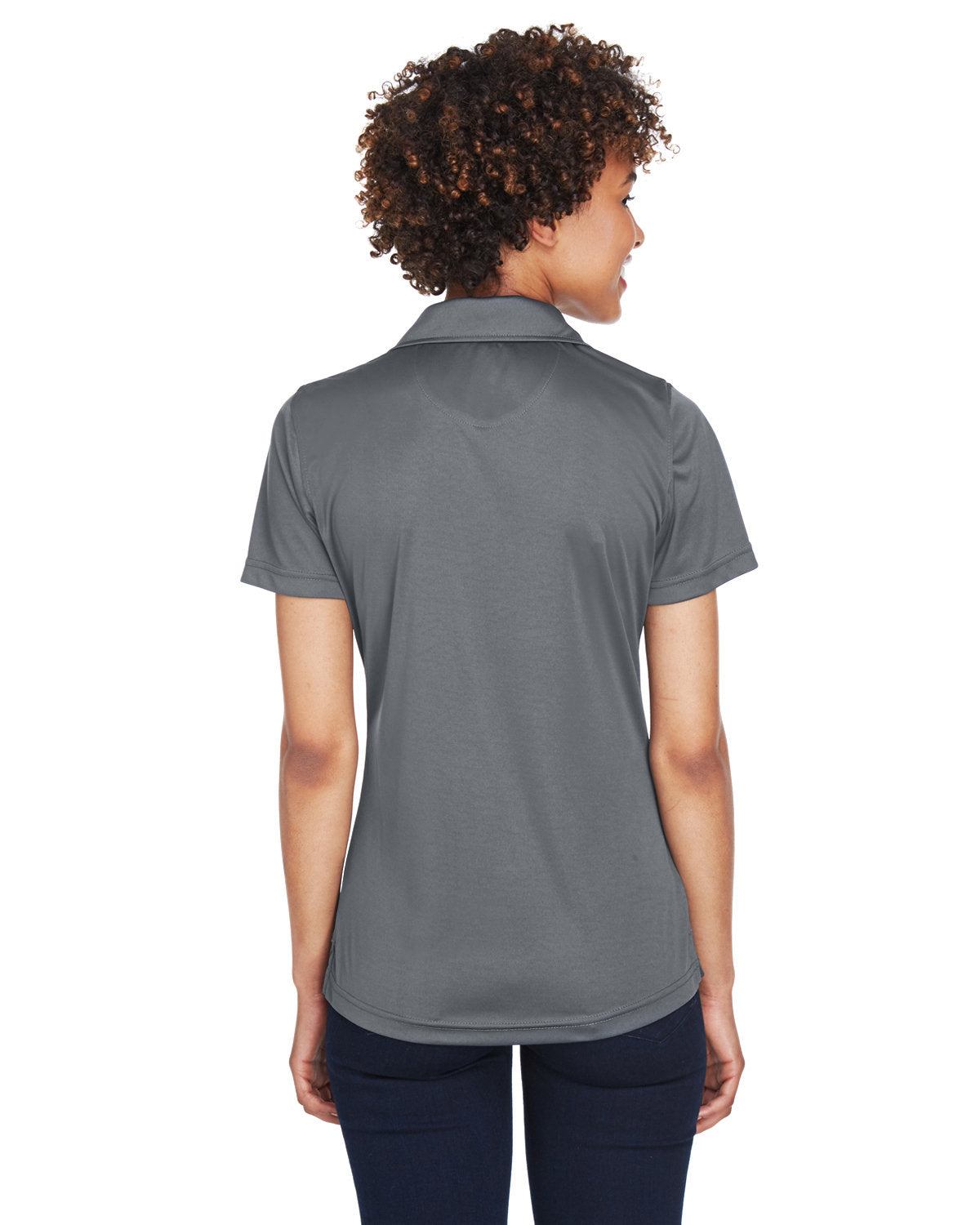 no-logo UltraClub Ladies Cool & Dry Sport Performance Interlock Polo-Ladies Polos-UltraClub-Thread Logic