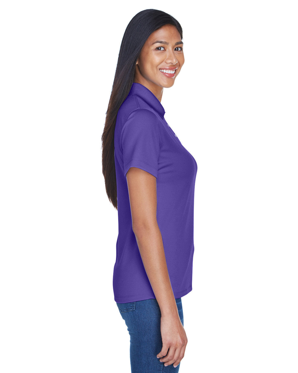 no-logo UltraClub Ladies Cool & Dry Stain-Release Performance Polo-Ladies Polos-UltraClub-Thread Logic