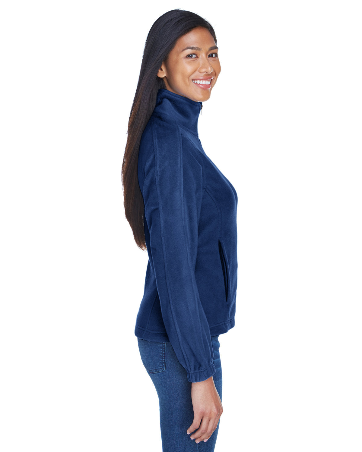no-logo UltraClub Ladies Iceberg Fleece Full-Zip Jacket-Ladies Jackets-UltraClub-Thread Logic