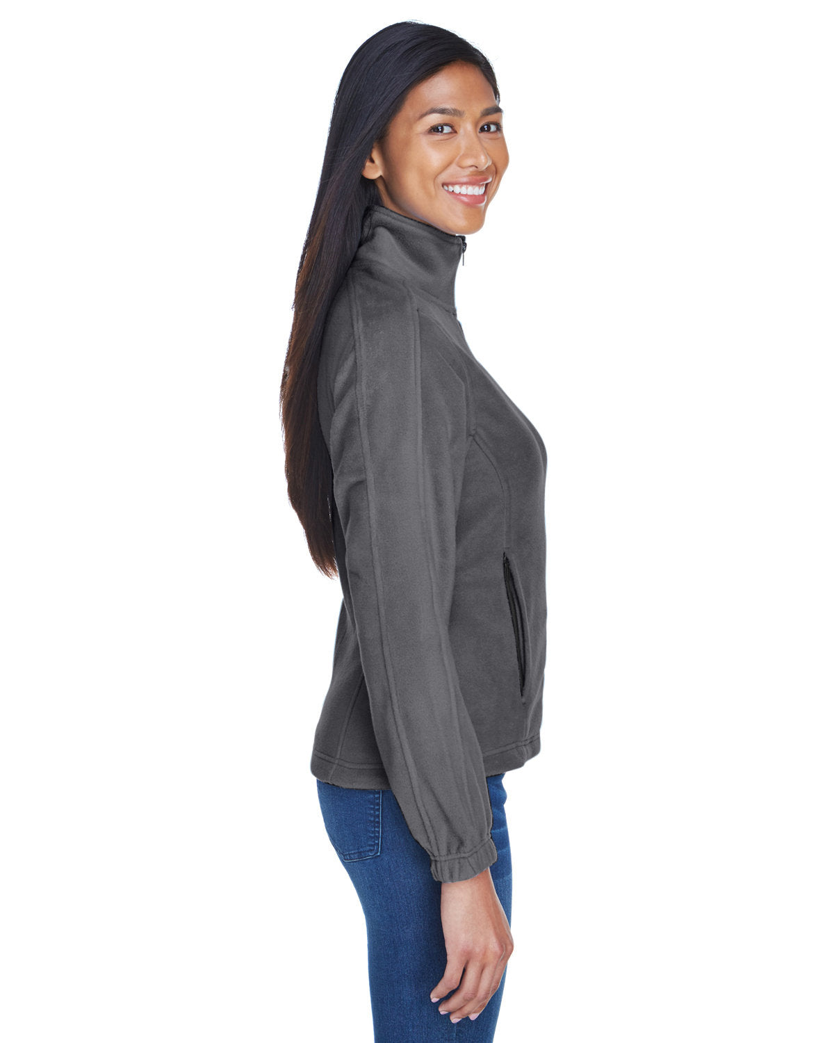 no-logo UltraClub Ladies Iceberg Fleece Full-Zip Jacket-Ladies Jackets-UltraClub-Thread Logic