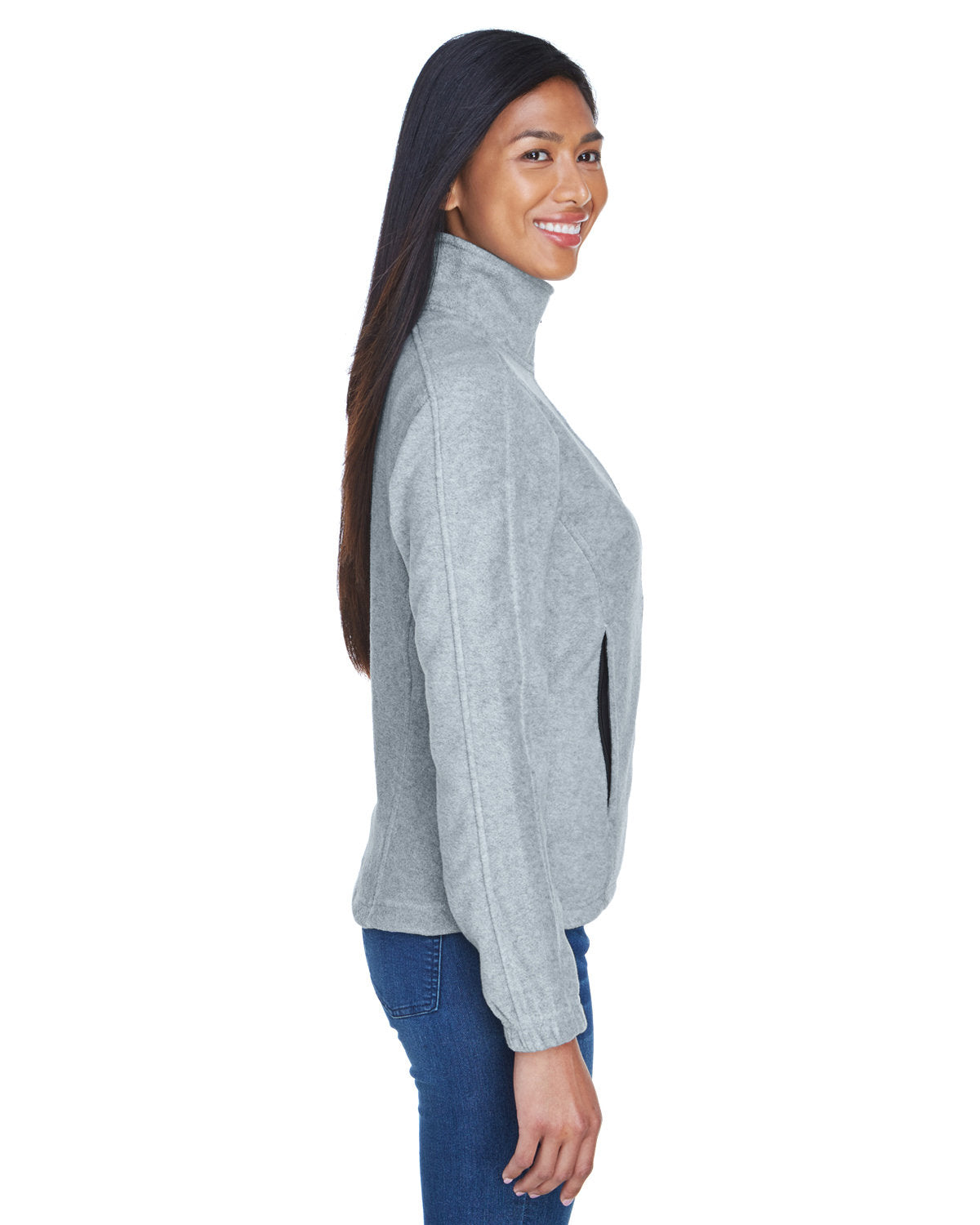 no-logo UltraClub Ladies Iceberg Fleece Full-Zip Jacket-Ladies Jackets-UltraClub-Thread Logic