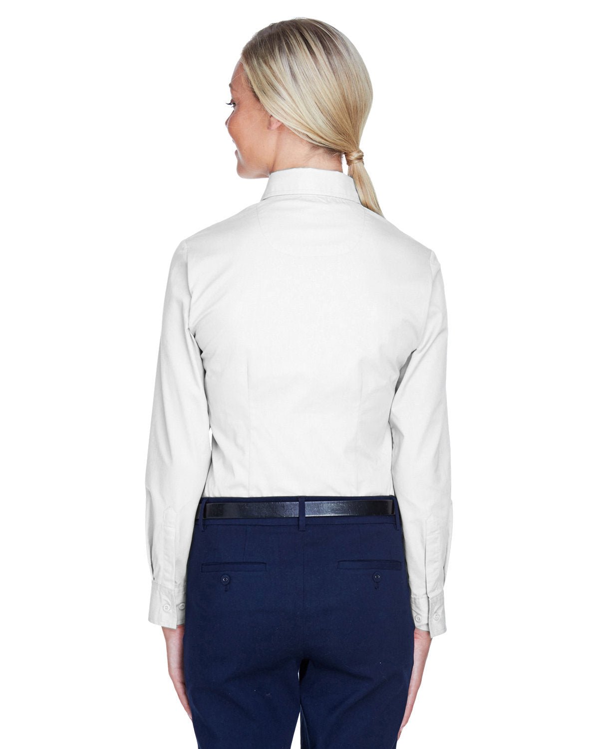 no-logo UltraClub Ladies Whisper Twill-Ladies Dress Shirts-UltraClub-Thread Logic
