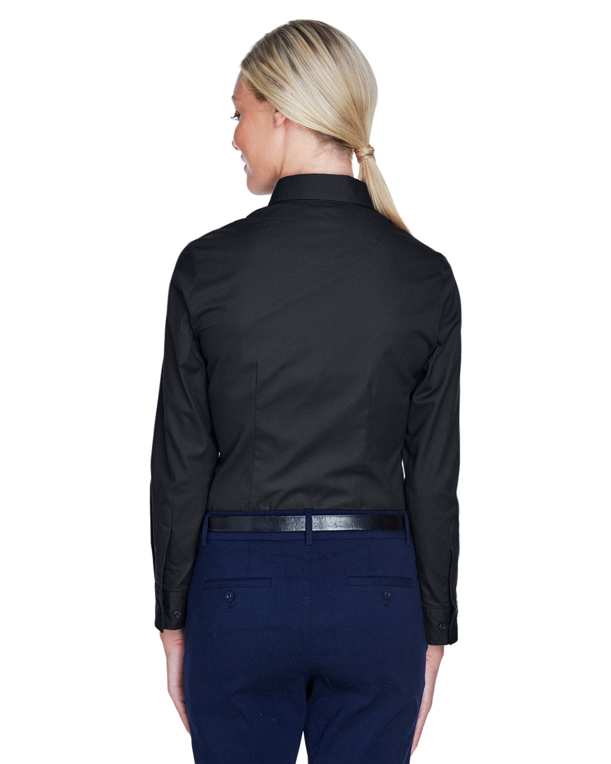 no-logo UltraClub Ladies Whisper Twill-Ladies Dress Shirts-UltraClub-Thread Logic