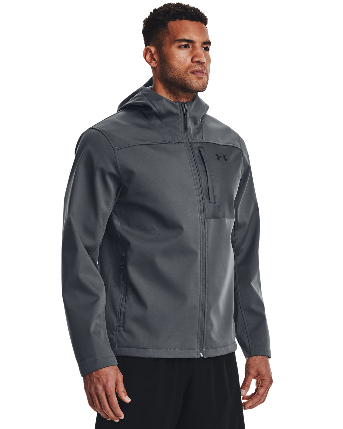 Under Armour ColdGear Infrared Shield 2.0 Hooded Jacket-Under Armour-Grey-S-Thread Logic