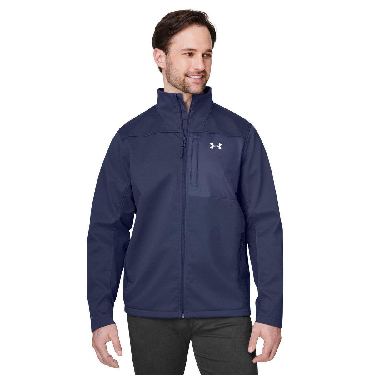no-logo Under Armour ColdGear Infrared Shield 2.0 Jacket-Under Armour-Navy/White-S-Thread Logic