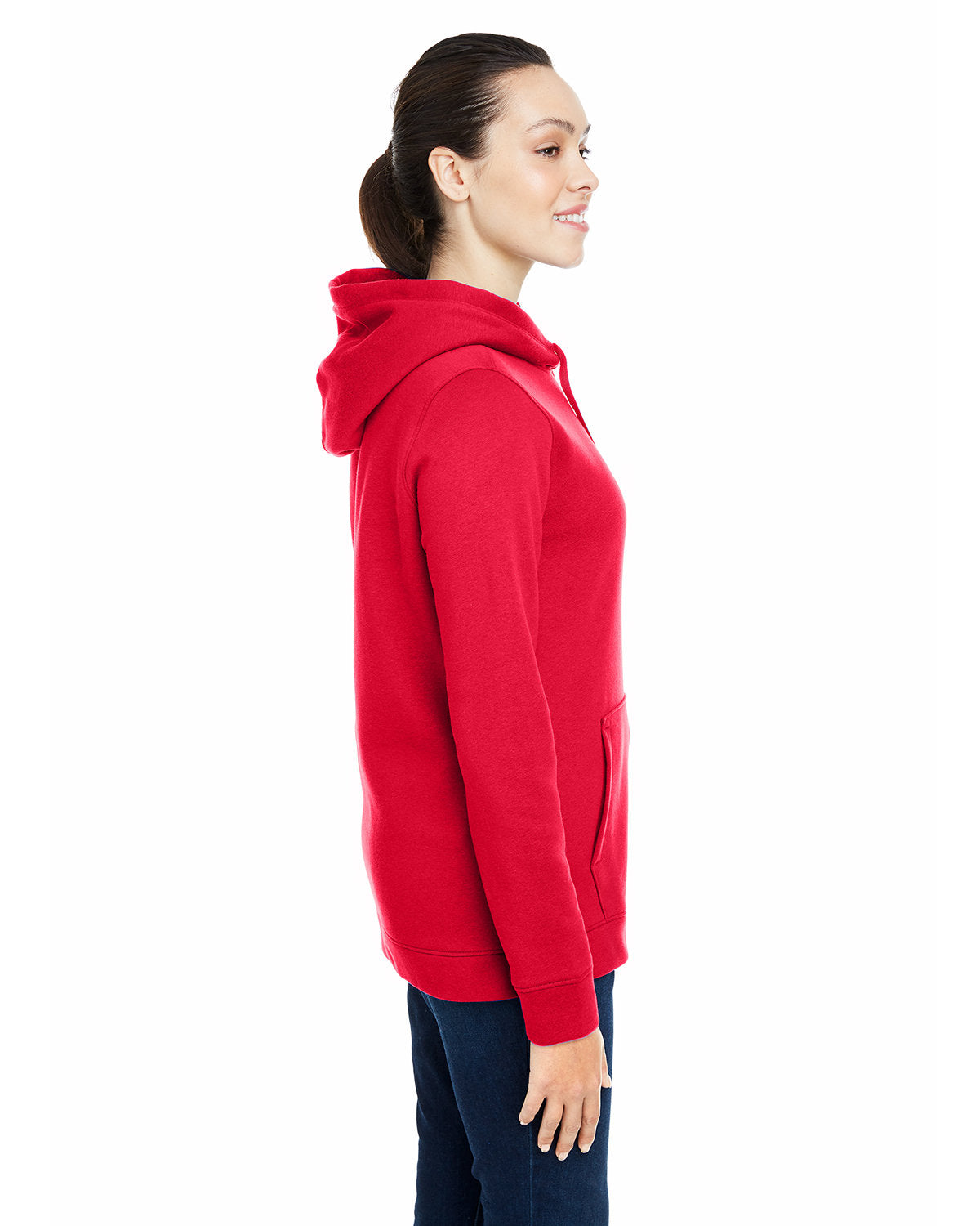 no-logo Under Armour Ladies Hustle Pullover Hooded Sweatshirt-Ladies Layering-Under Armour-Thread Logic