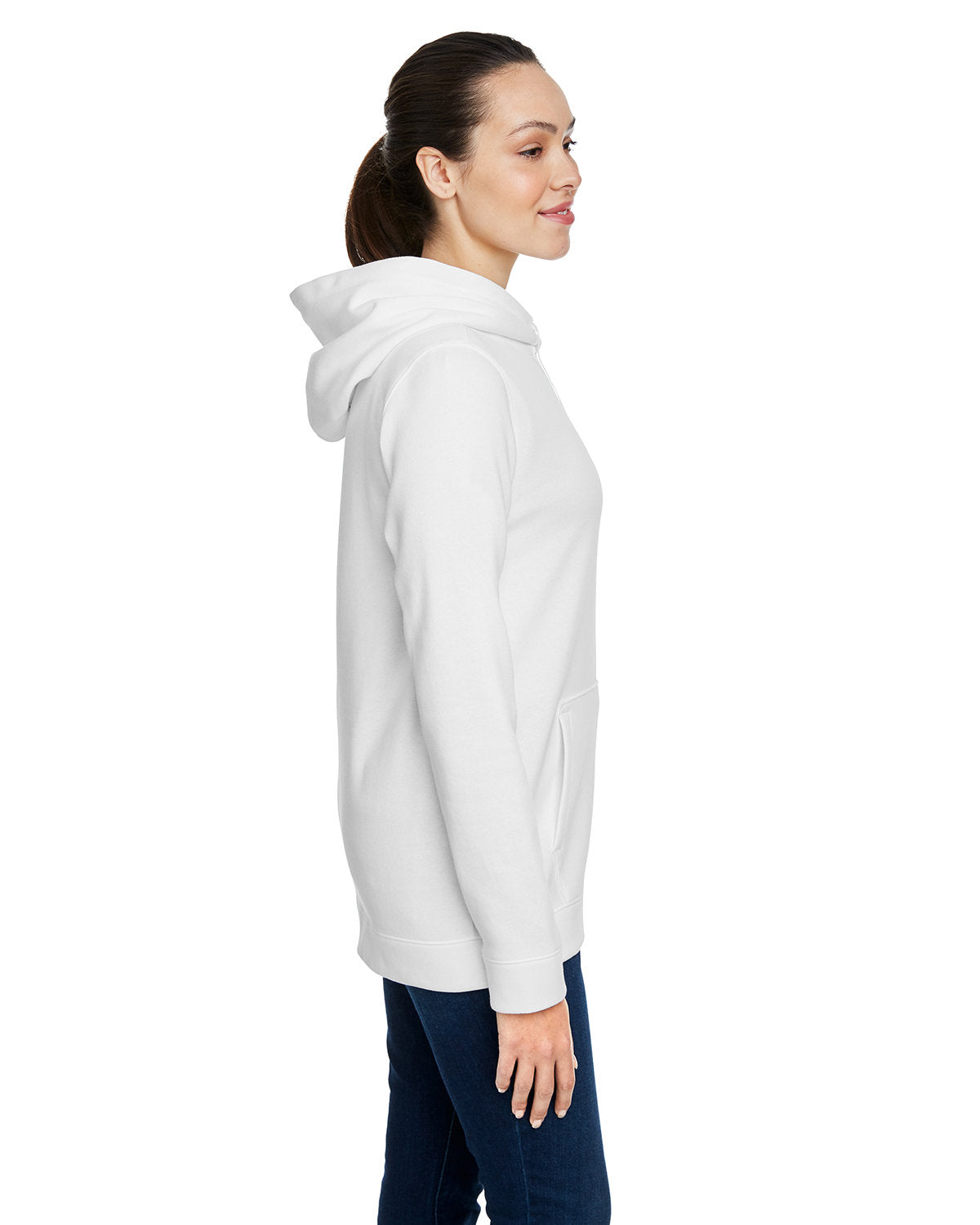 no-logo Under Armour Ladies Hustle Pullover Hooded Sweatshirt-Ladies Layering-Under Armour-Thread Logic