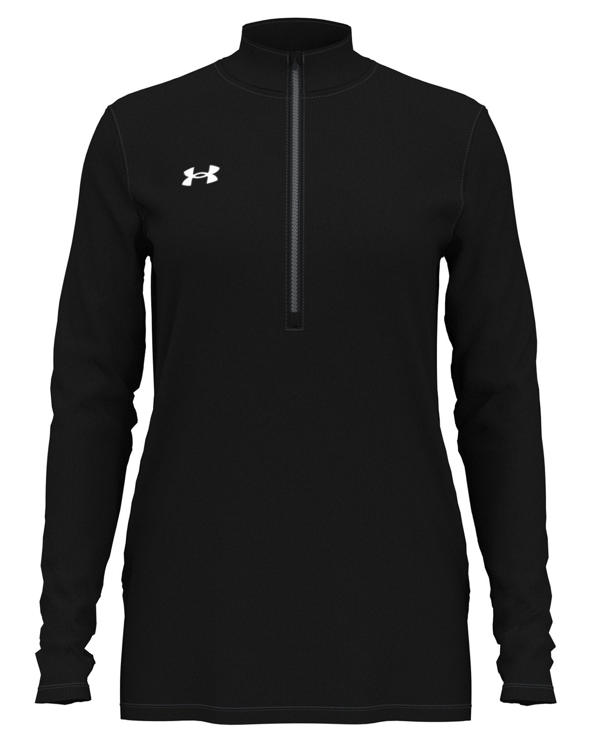  Under Armour Girls' Tech Graphic Half-Zip T-Shirt, (003) Black  / / White, Youth Small : Clothing, Shoes & Jewelry