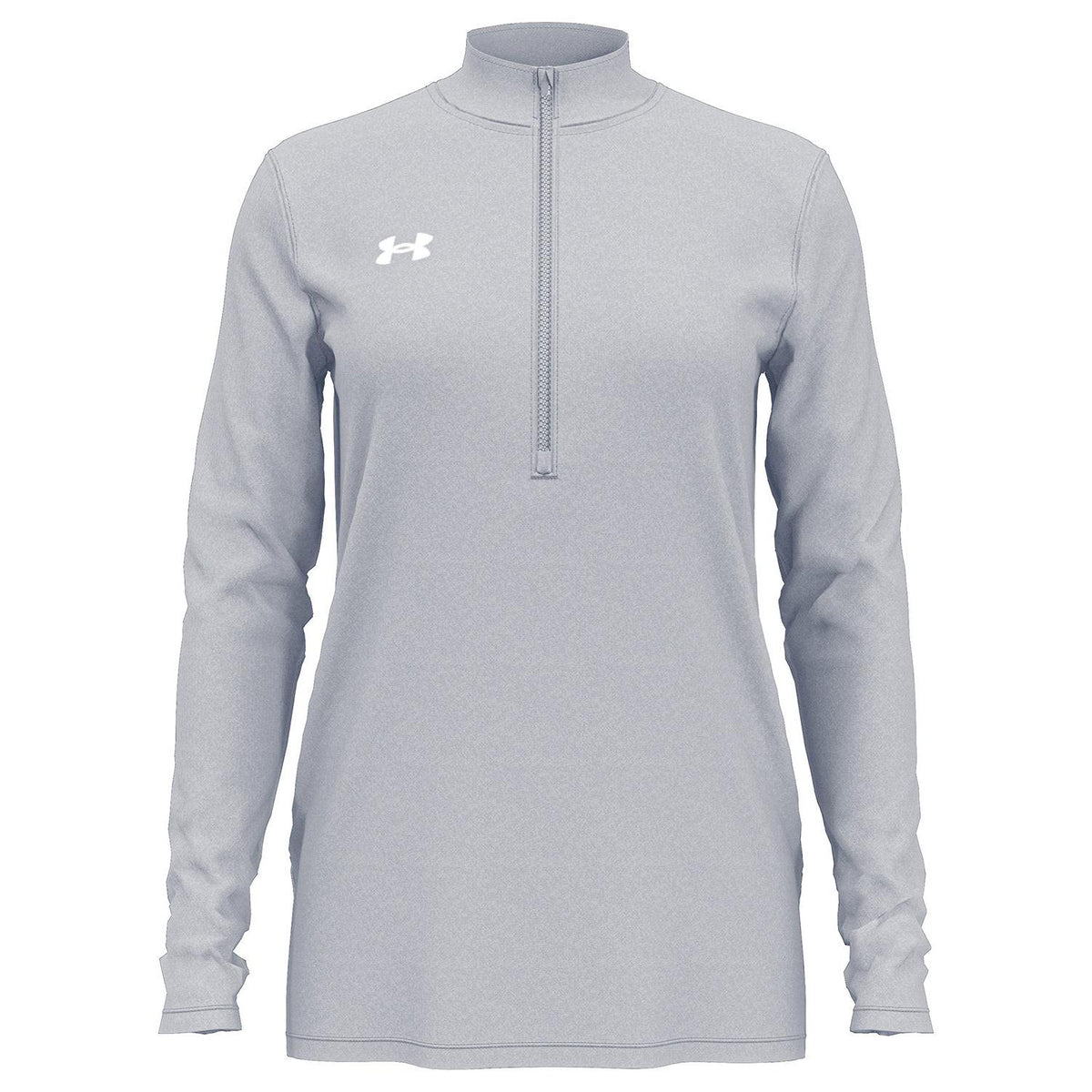 no-logo Under Armour Ladies Team Tech Half-Zip-Under Armour-Grey-XS-Thread Logic
