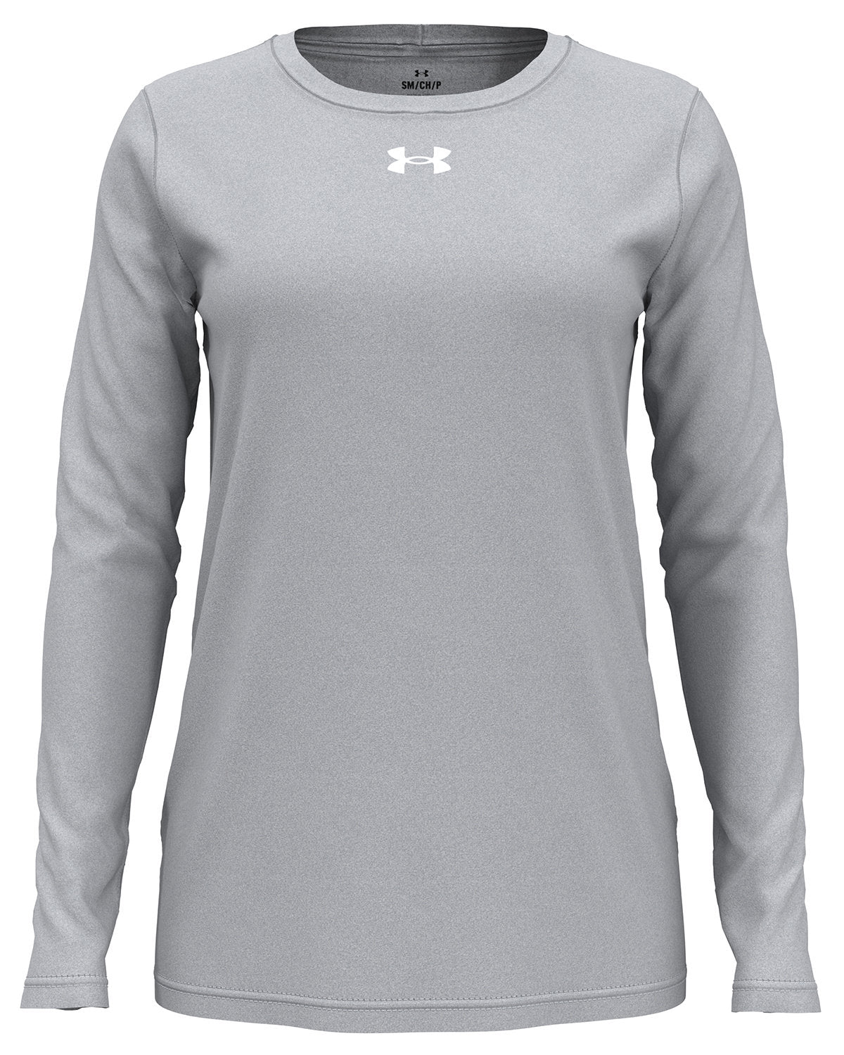 Under Armour Ladies Team Tech Long-Sleeve T-Shirt-Under Armour-Grey-XS-Thread Logic