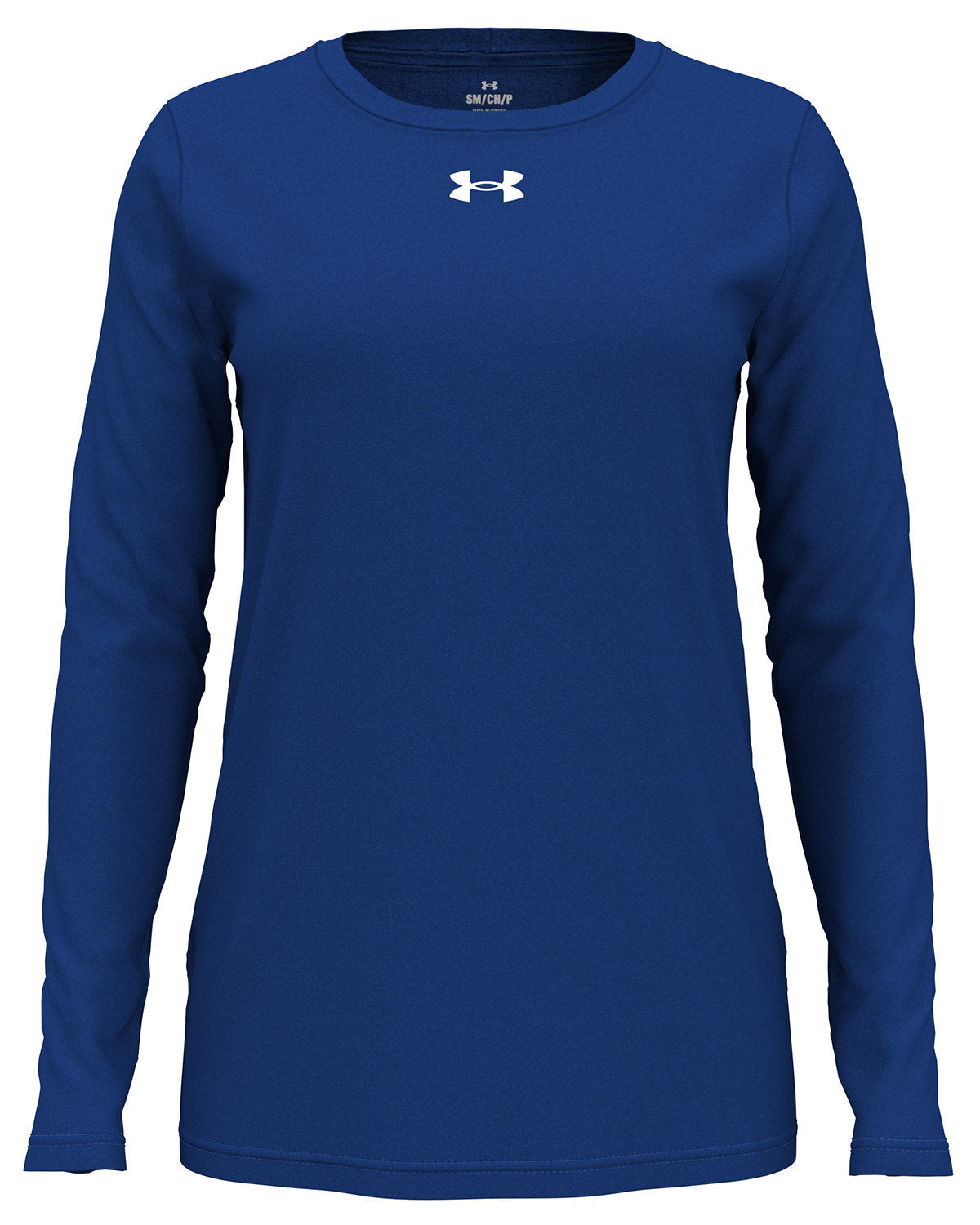 Under Armour Ladies Team Tech Long-Sleeve T-Shirt-Under Armour-Royal/White-XS-Thread Logic