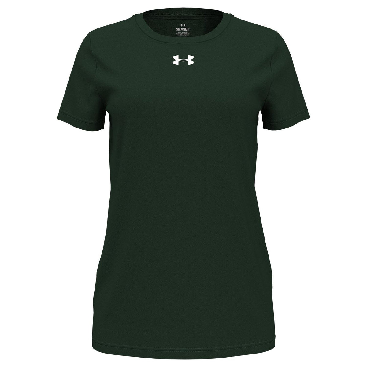 no-logo Under Armour Ladies Team Tech T-Shirt-Under Armour-Forest Green-XS-Thread Logic
