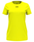 Under Armour Ladies Team Tech T-Shirt-Under Armour-Hi-Vis Yellow-XS-Thread Logic