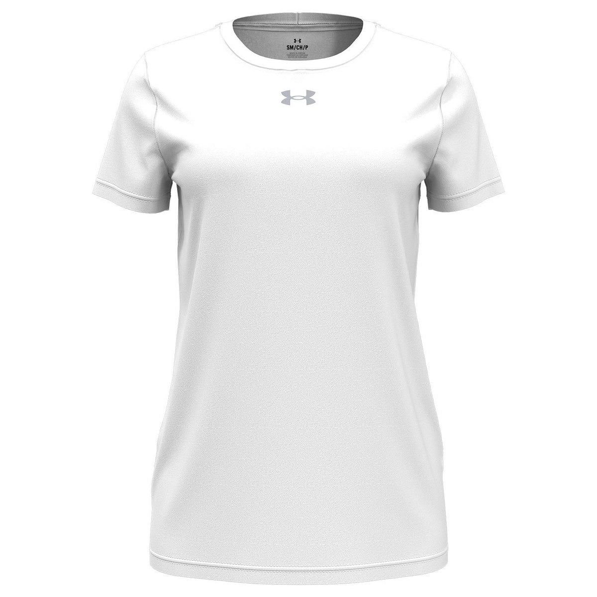 no-logo Under Armour Ladies Team Tech T-Shirt-Under Armour-White-XS-Thread Logic