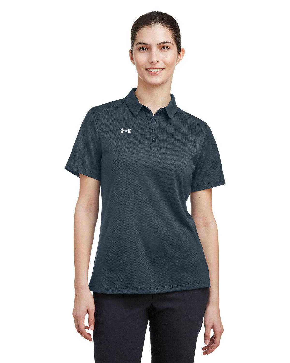 Under Armour Ladies Tech Polo-Under Armour-Grey/White-XS-Thread Logic