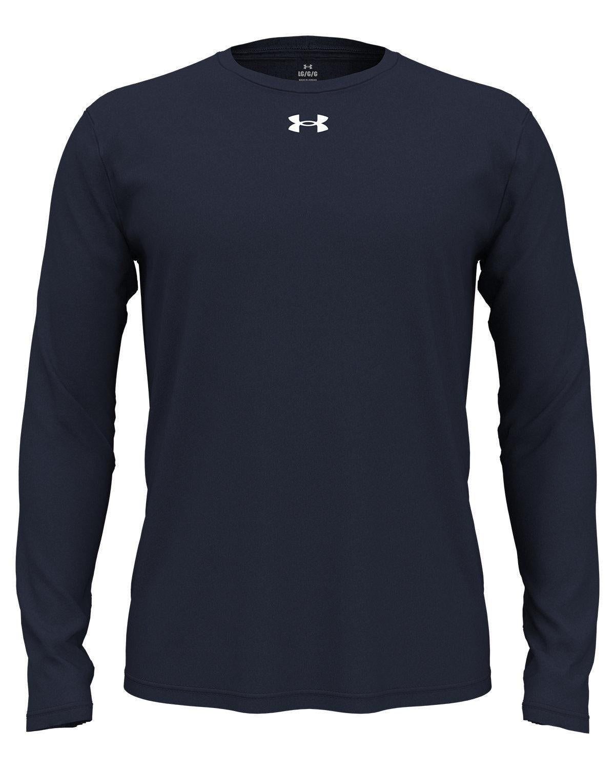 Under Armour Team Tech Long-Sleeve T-Shirt-Under Armour-Midnight Navy/White-S-Thread Logic